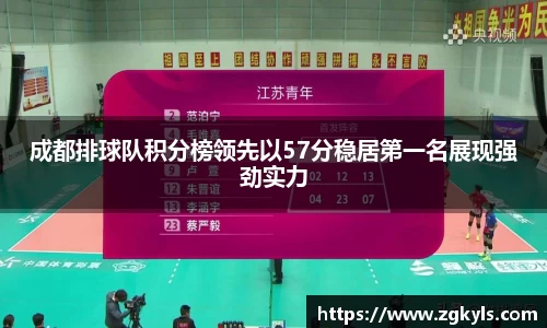 成都排球队积分榜领先以57分稳居第一名展现强劲实力